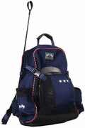 Equine Couture Super Star Water-Resistant Backpack: Ec Navy w/ EC Red Piping / Standard