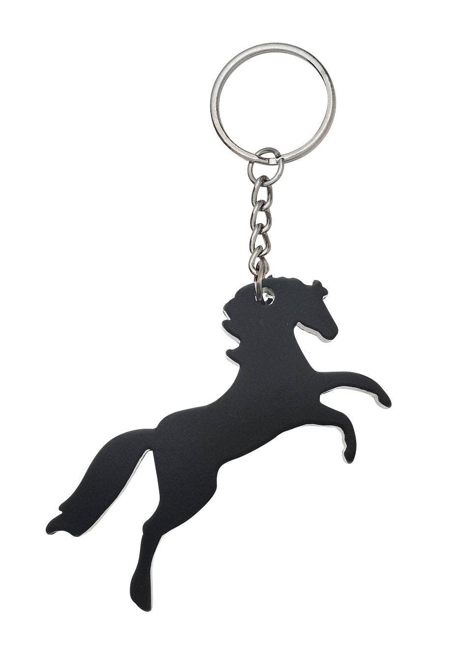 AWST Int'l Rearing Horse Keychain: Turquoise