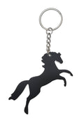 AWST Int'l Rearing Horse Keychain: Black