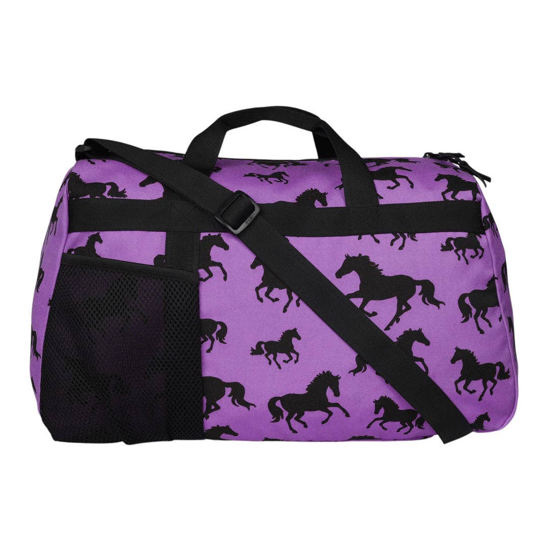 AWST Int'l Lila Silhouette Horse Duffle: Grey / STD