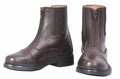 TuffRider Children's Starter Front Zip Paddock Boots: Mocha / 5
