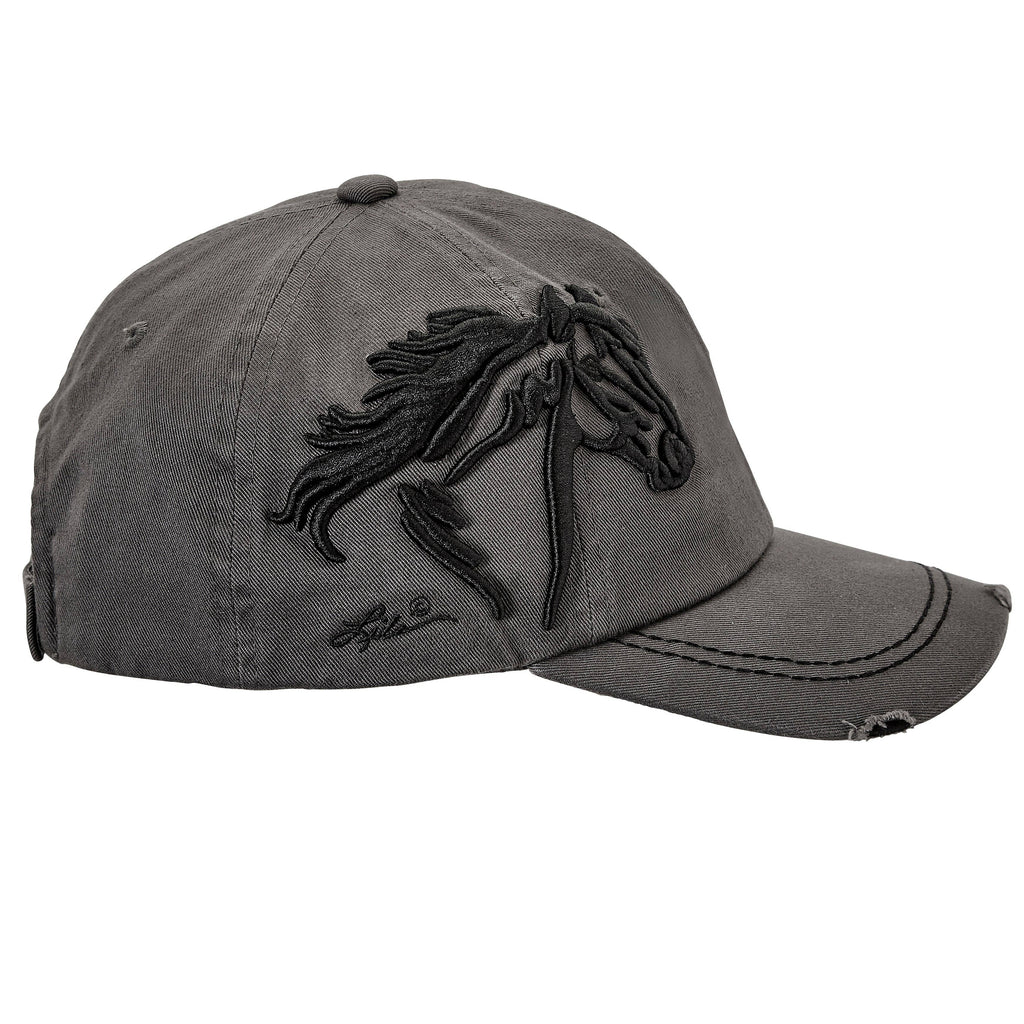 AWST Int'l Lila 3D Horse Head Cap: Espresso