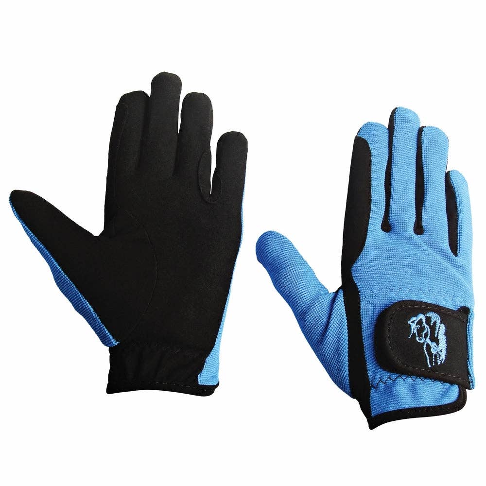 TuffRider Children's Performance Riding Gloves: Purple / M
