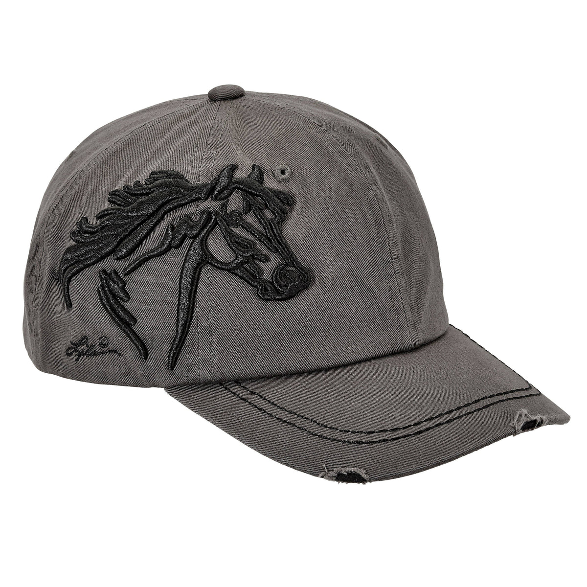 AWST Int'l Lila 3D Horse Head Cap: Espresso