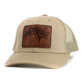 AWST Int'l Lila  Horse Head Patch Cap: Khaki