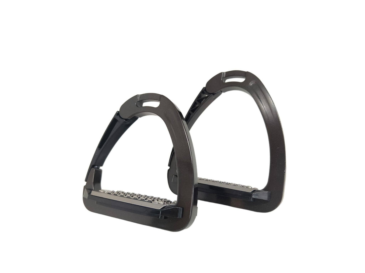 TuffRider Children Tech Safety Stirrups 4": Black / 4