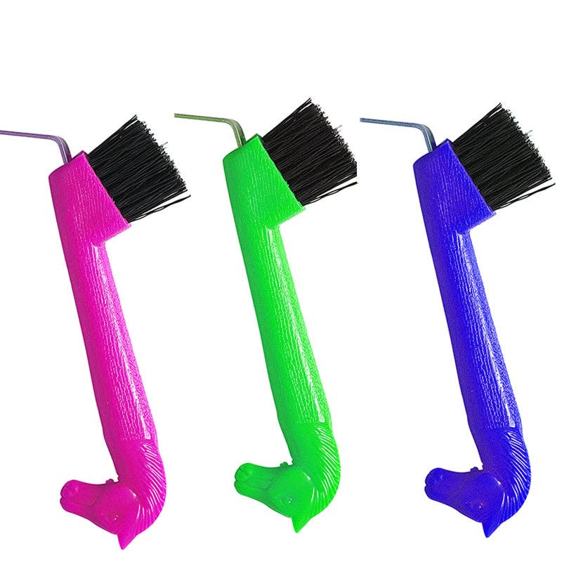 Tuffrider Horse Head Hoof Pick: Neon Pink / Standard