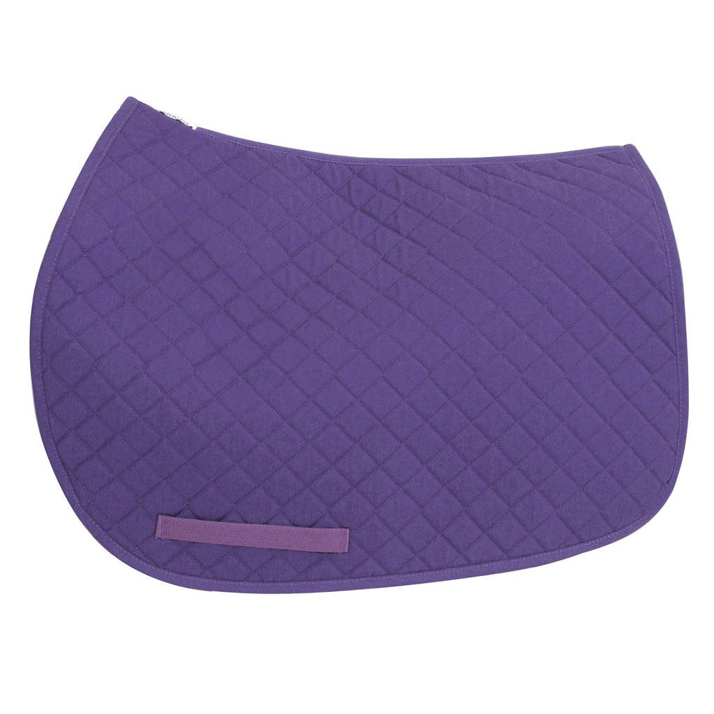TuffRider Basic All Purpose Saddle Pad: Periwinkle Violet