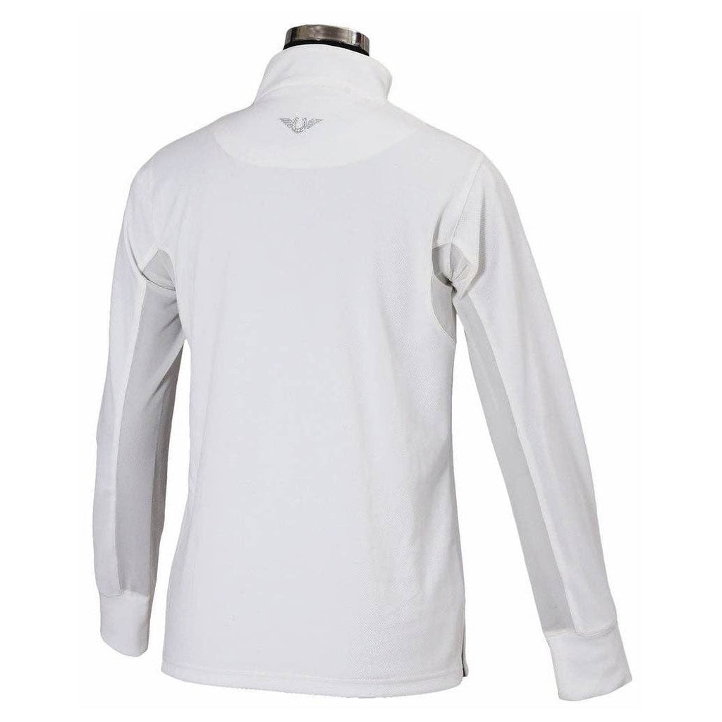 TuffRider Children's Ventilated Technical Long Sleeve Shirt: Aqua / Medium