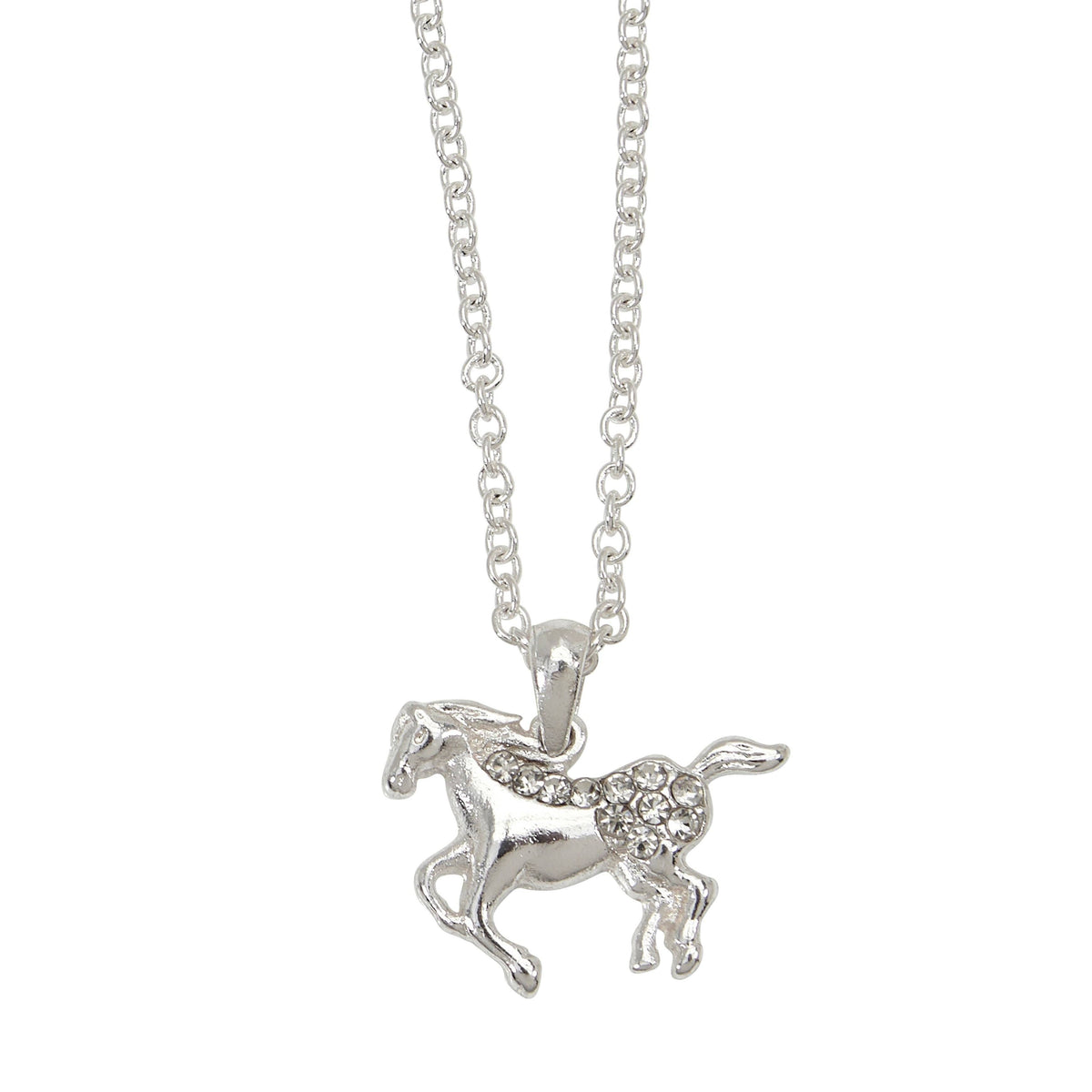 AWST Intl Galloping Horse Necklace w/Colorful Cowboy Hat Box
