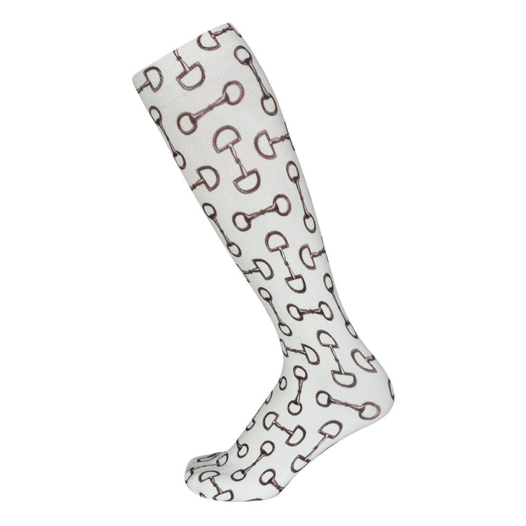 AWST Int'l Lila Vintage Snaffles Socks: White / STD