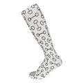 AWST Int'l Lila Vintage Snaffles Socks: White / STD