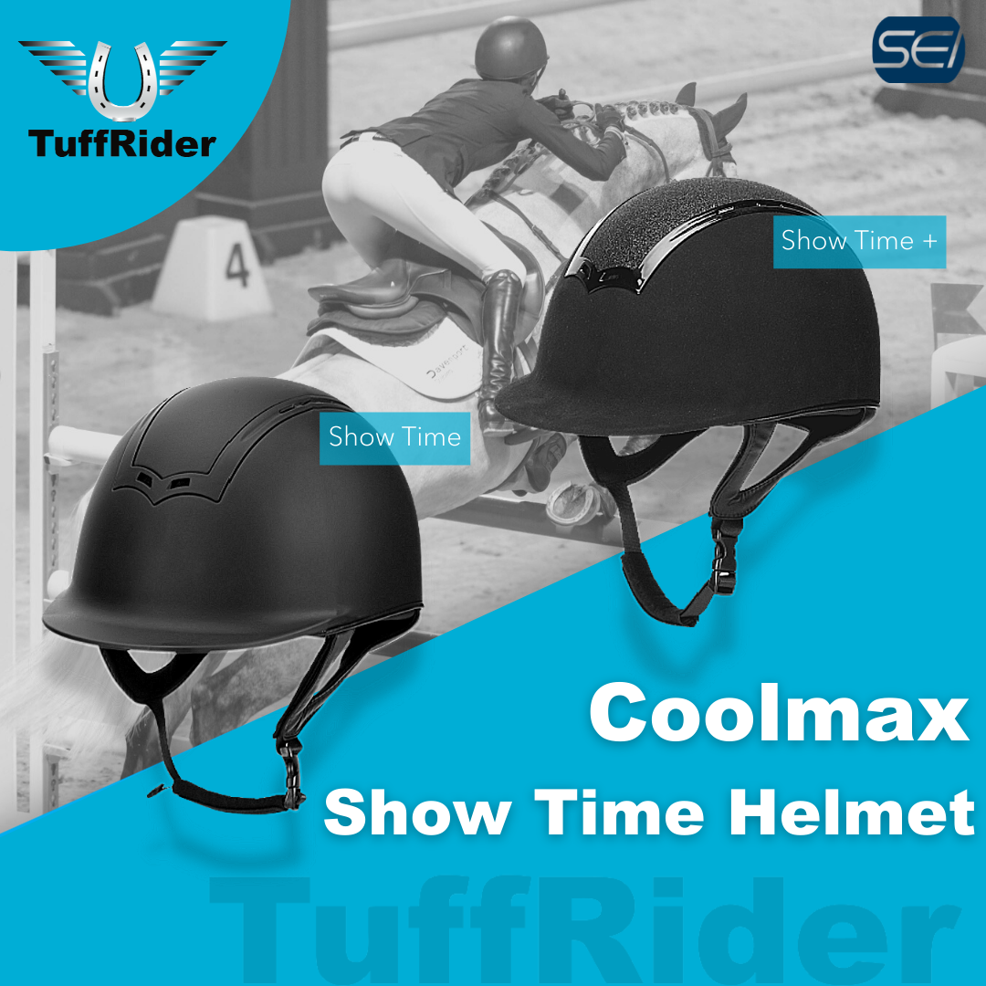 TuffRider Show Time Plus Helmet: Black / 7
