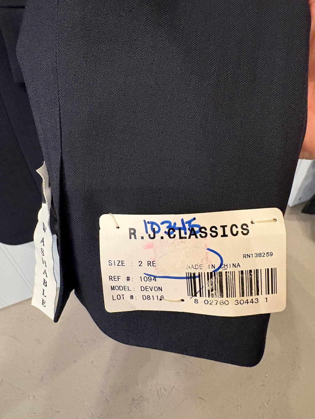 RJ Classics 2R Devon Show Coat