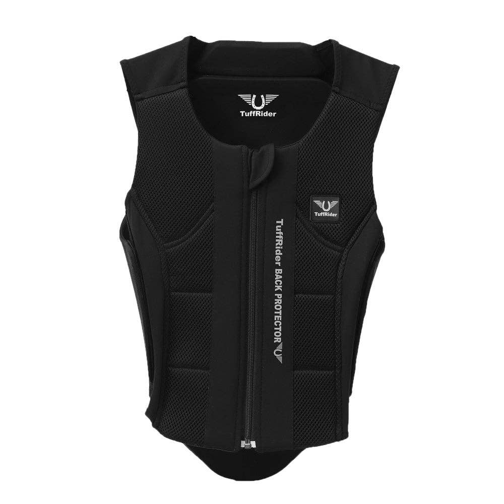 TuffRider Back Protector: Black / Medium