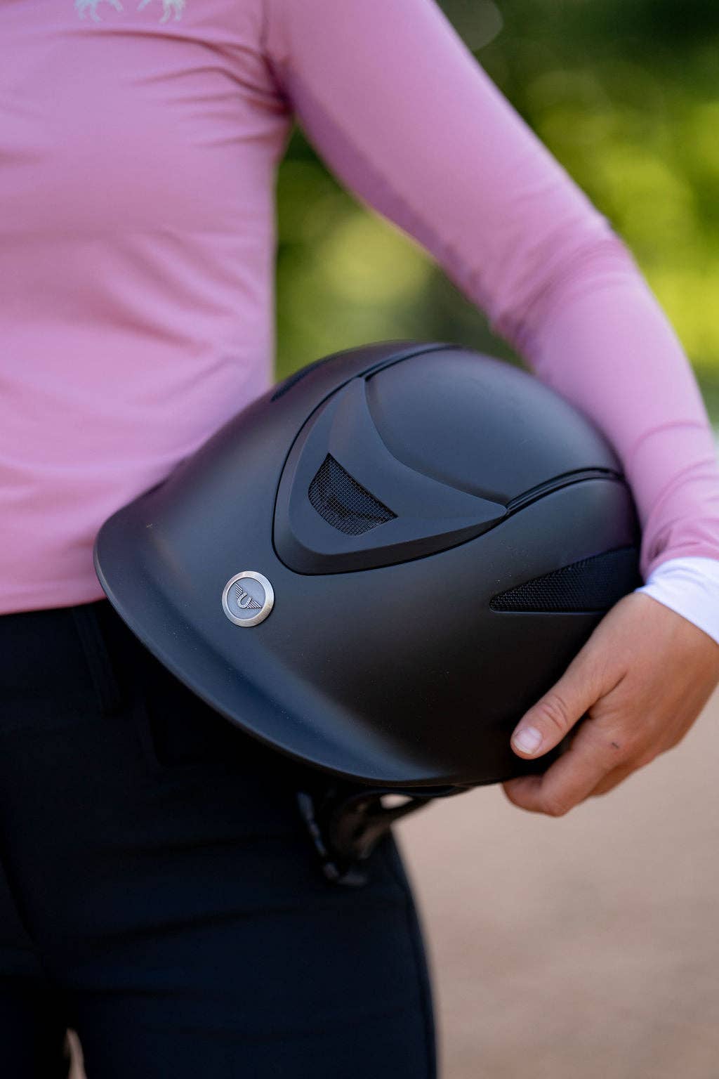 TuffRider Ventek Air Riding Helmet: Silver / M