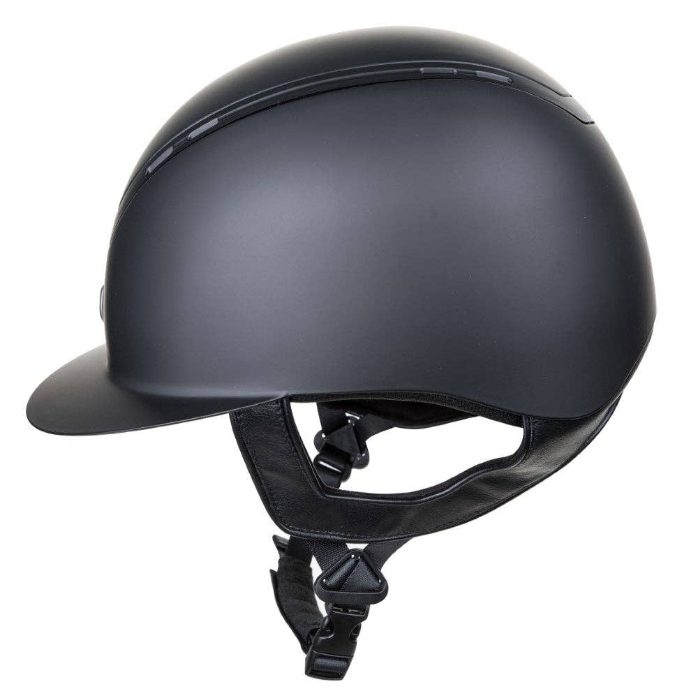 TuffRider Guardian Wide Brim Helmet: Black / Medium