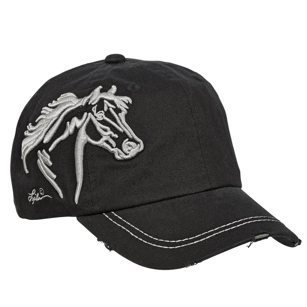 AWST Int'l Lila 3D Horse Head Cap: Espresso