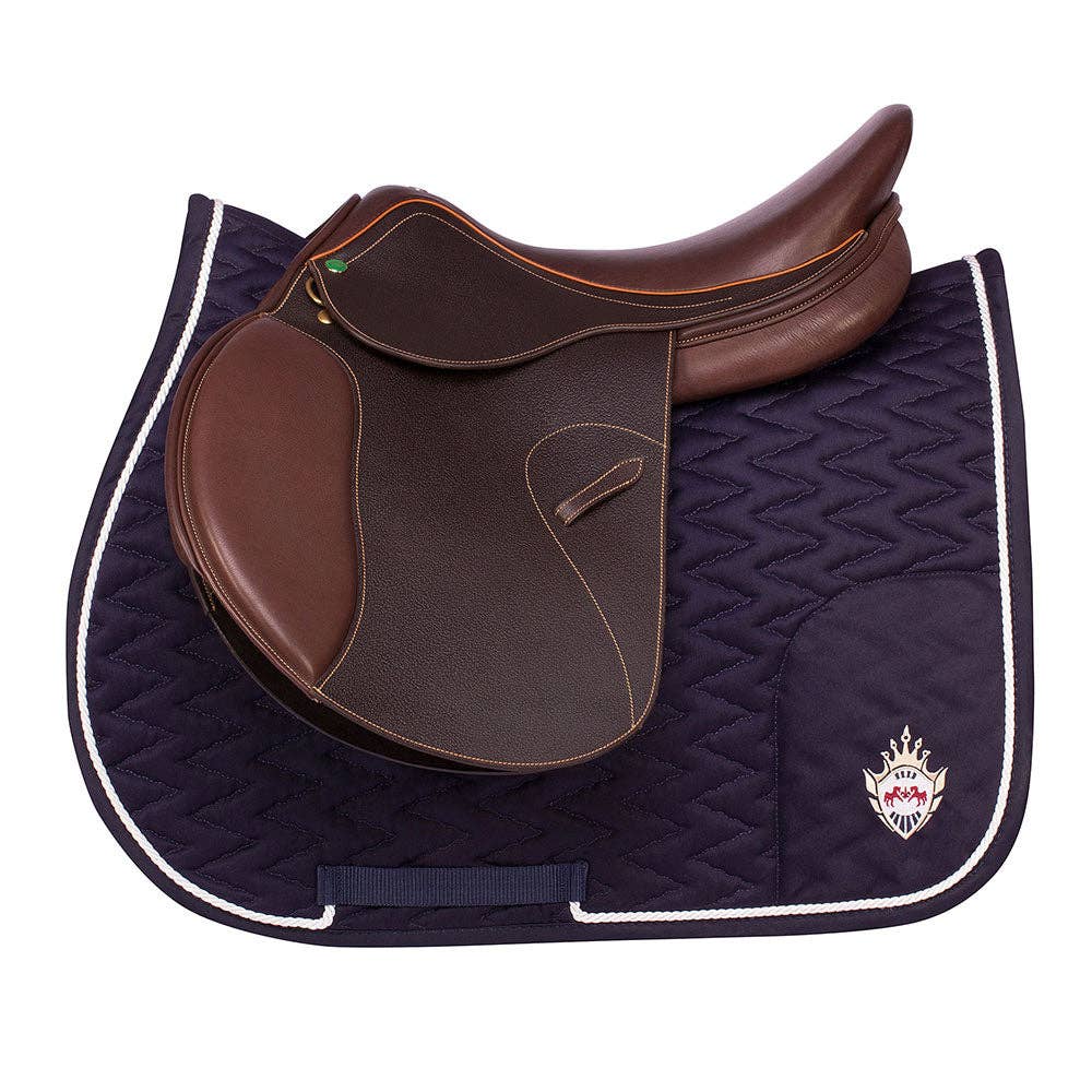 Equine Couture Wellington All Purpose Saddle Pad: EC Navy
