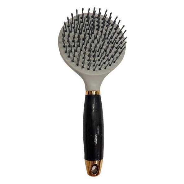 Tuffrider Mane & Tail Brush with Soft Gel Grip: Brown / STD