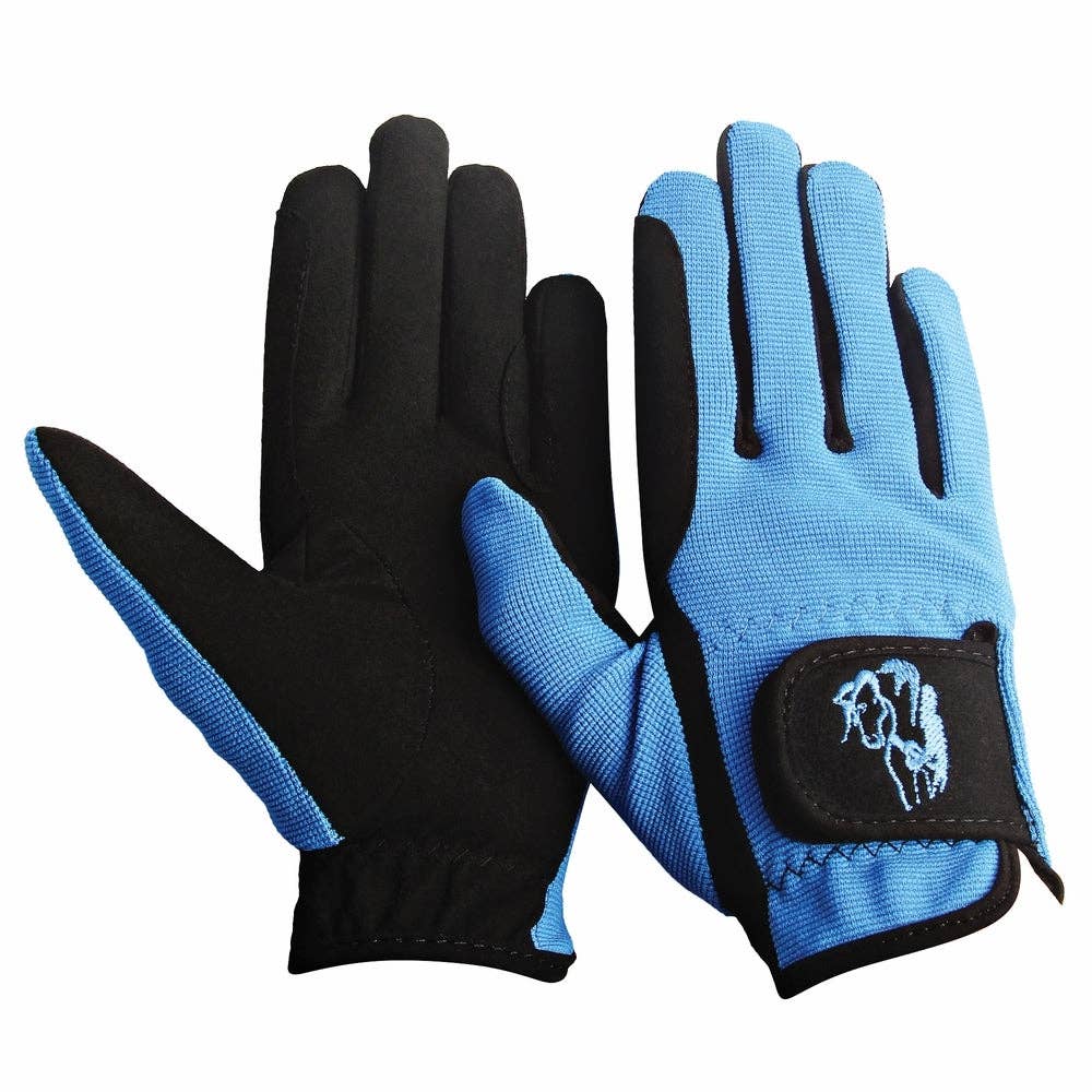 TuffRider Children's Performance Riding Gloves: Purple / M