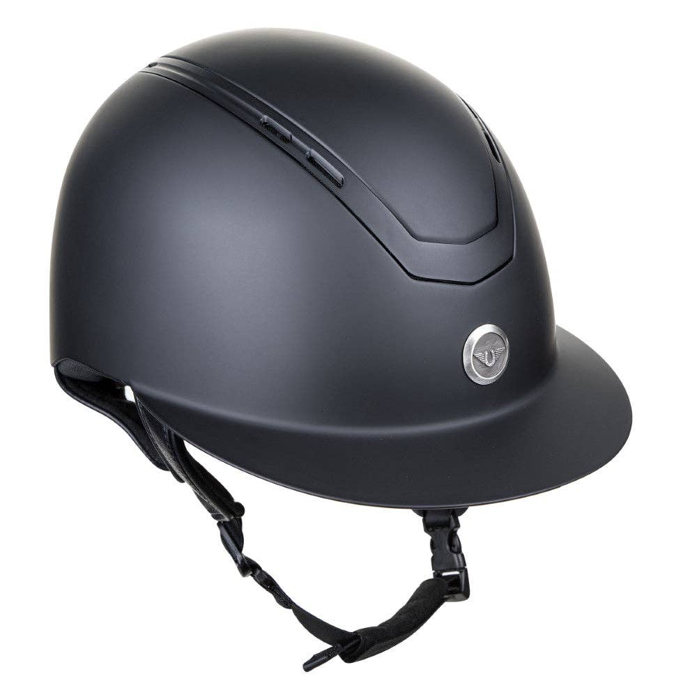 TuffRider Guardian Wide Brim Helmet: Black / Medium
