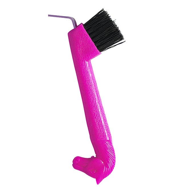 Tuffrider Horse Head Hoof Pick: Neon Pink / Standard