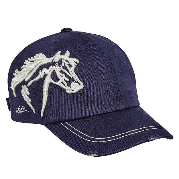 AWST Int'l Lila 3D Horse Head Cap: Espresso