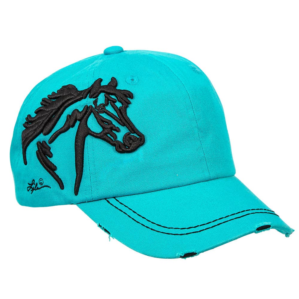 AWST Int'l Lila 3D Horse Head Cap: Espresso