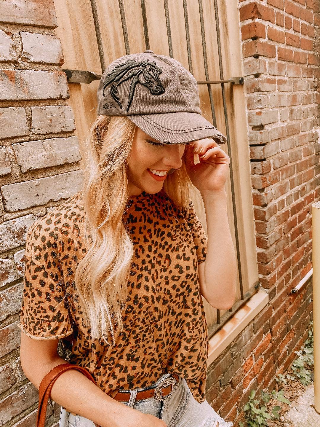AWST Int'l Lila 3D Horse Head Cap: Espresso