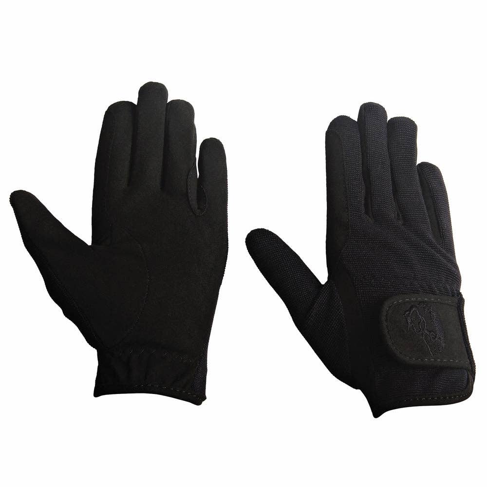 TuffRider Children's Performance Riding Gloves: Purple / M