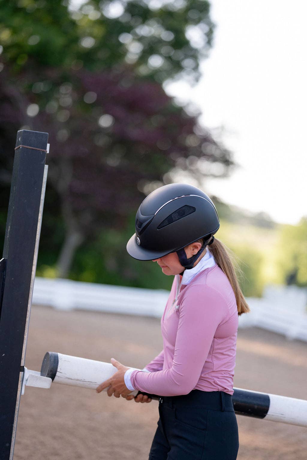 TuffRider Ventek Air Riding Helmet: Silver / M