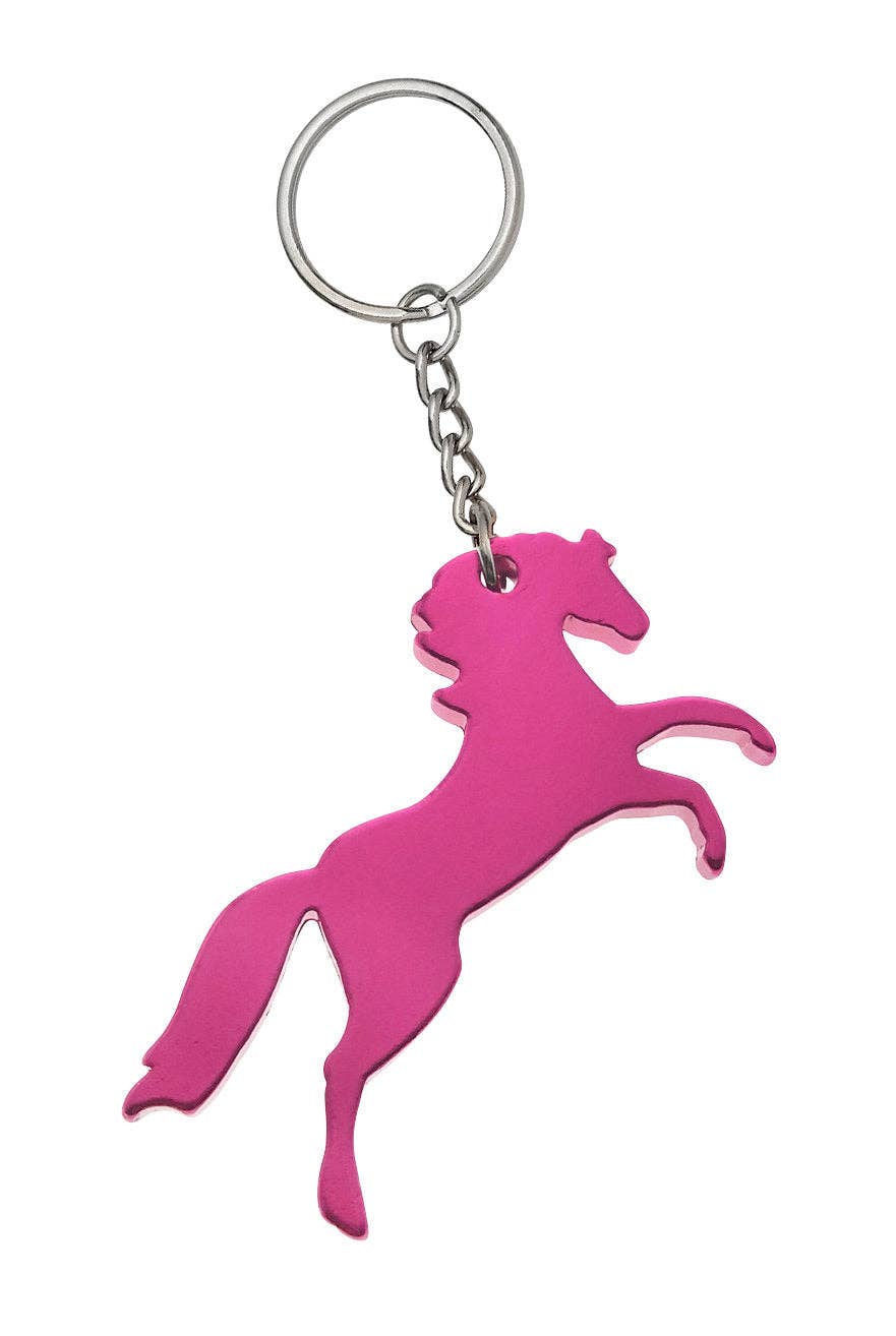 AWST Int'l Rearing Horse Keychain: Turquoise