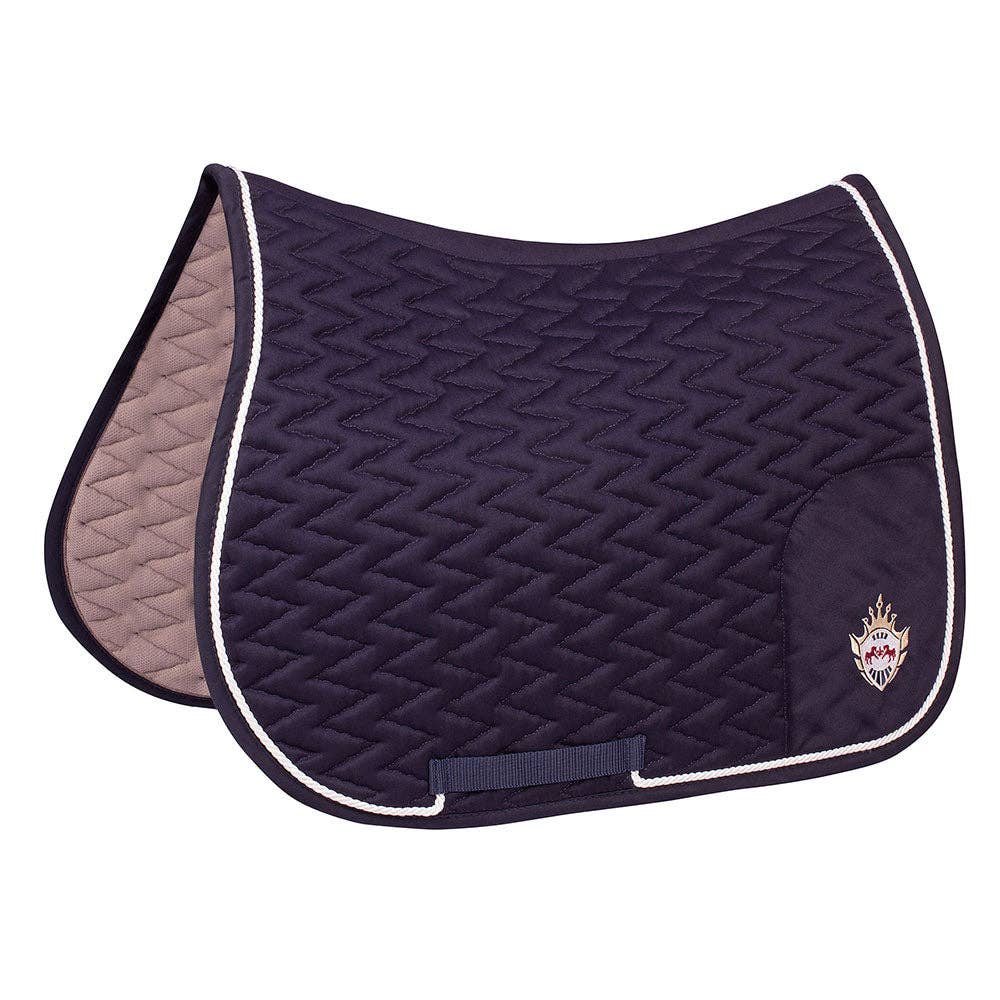 Equine Couture Wellington All Purpose Saddle Pad: EC Navy