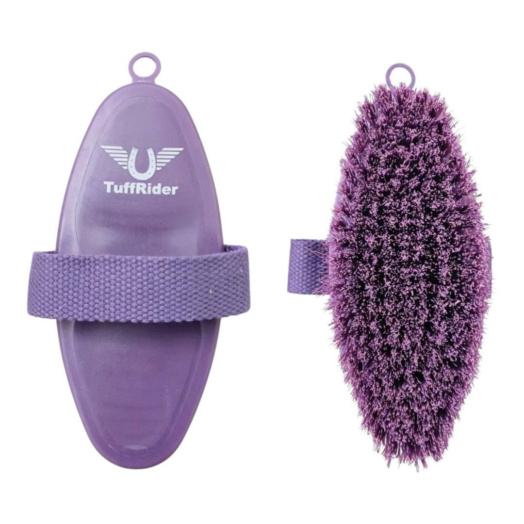 TuffRider Diamond Flexible Body Brush: Purple / STD