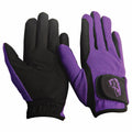 TuffRider Children's Performance Riding Gloves: Purple / M